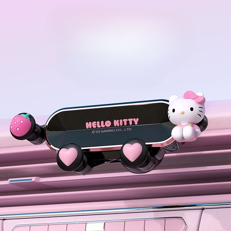 Kawaii Tech Accessories - Niedlicher Sanrio Hello Kitty Kuromi Handyhalter