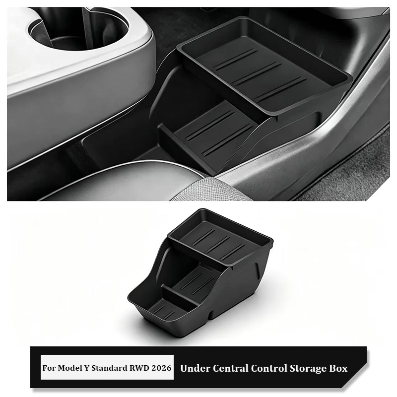 Tech Car Accessories - TPE Mittelkonsole Unterer Staufach-Organizer Behälter für