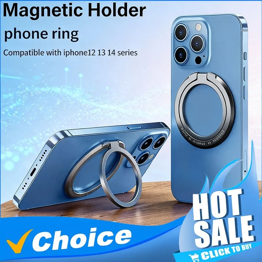 Mobile Tech Accessories - Magnetischer Handy-Fingerringhalter, verstellbarer Ständer, Zubehör, Magnetring-Stützhalterung