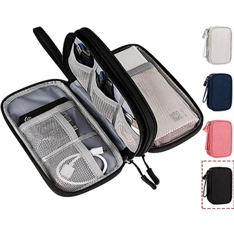 Tech Accessories Case - Reise-Kabeltasche Tragbare Digitale Aufbewahrungstasche Ladegerät-Datenkabel-USB-Organizer Wasserdichte