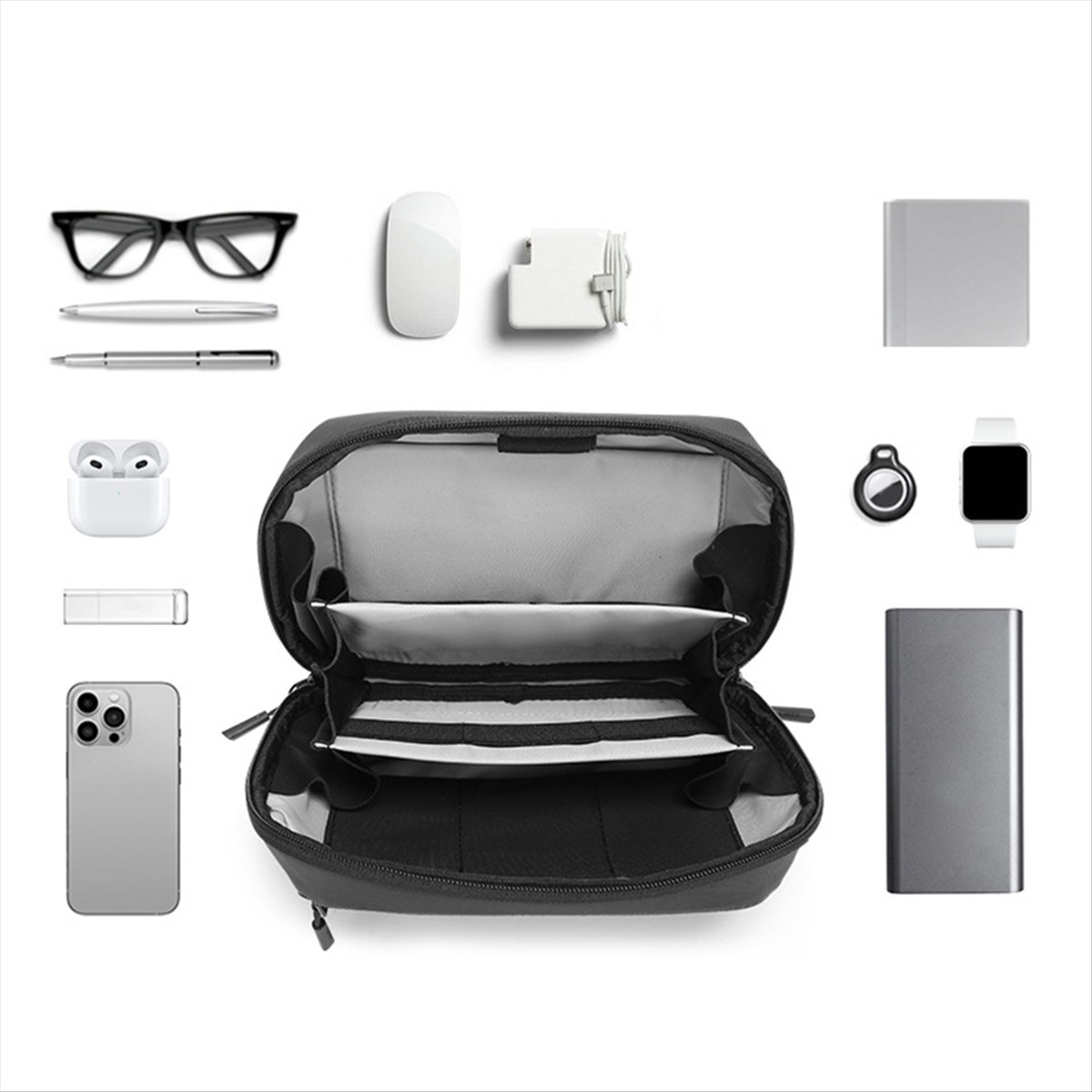 Tech Accessories Travel Organizer Pouch - ☶ ❈ ＊ ♥ AC1578-Wasserdichte Technik-Tasche