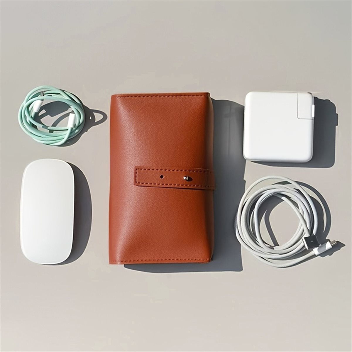 (A94Z) PU-Organizer mit mehrer – Tech Accessories Storage Bewertung und Preis