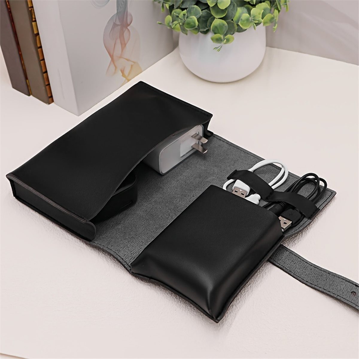 (A94Z) PU-Organizer mit mehrer – Tech Accessories Storage Bewertung und Preis